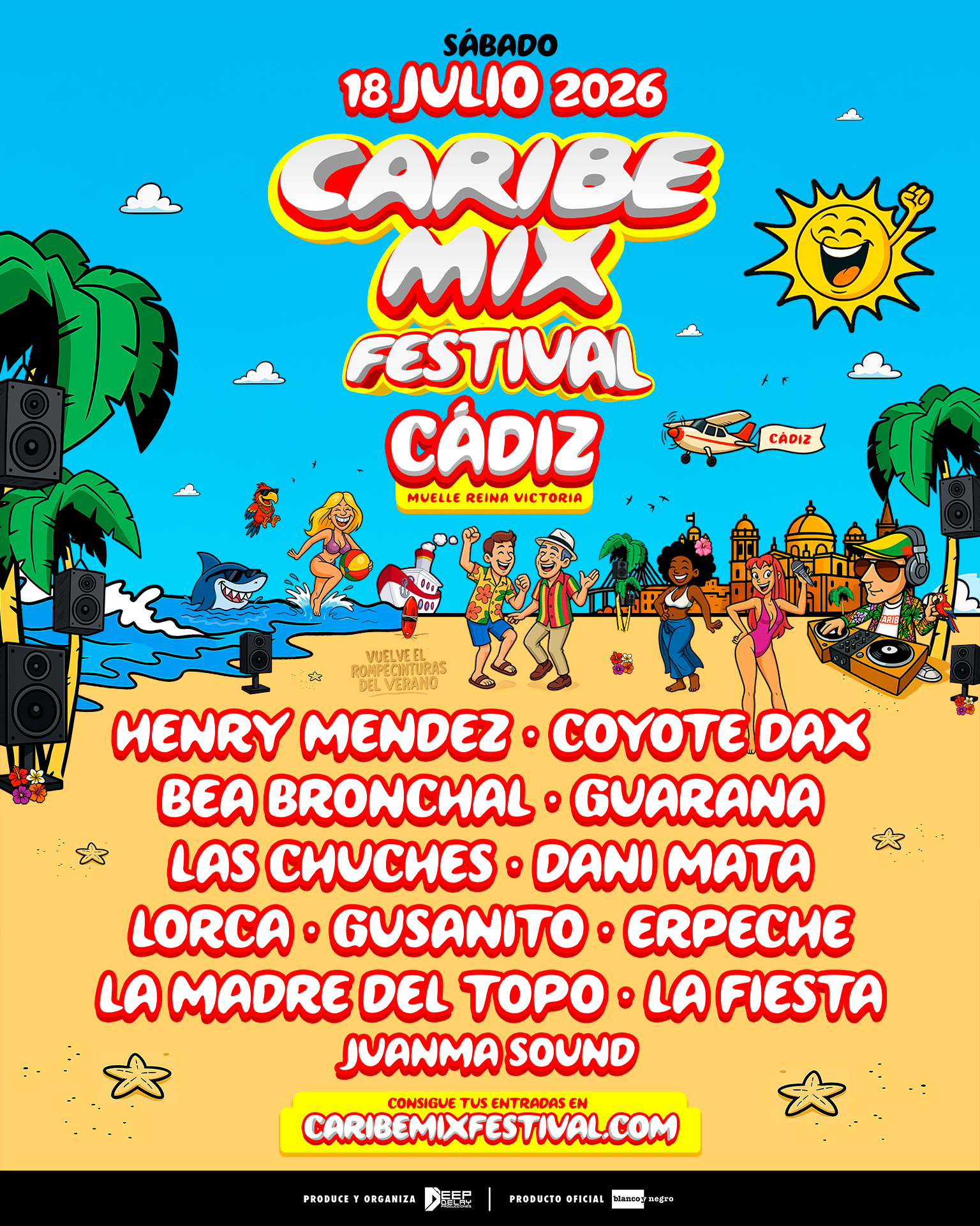 Cartel Caribe Mix Festival · Cádiz