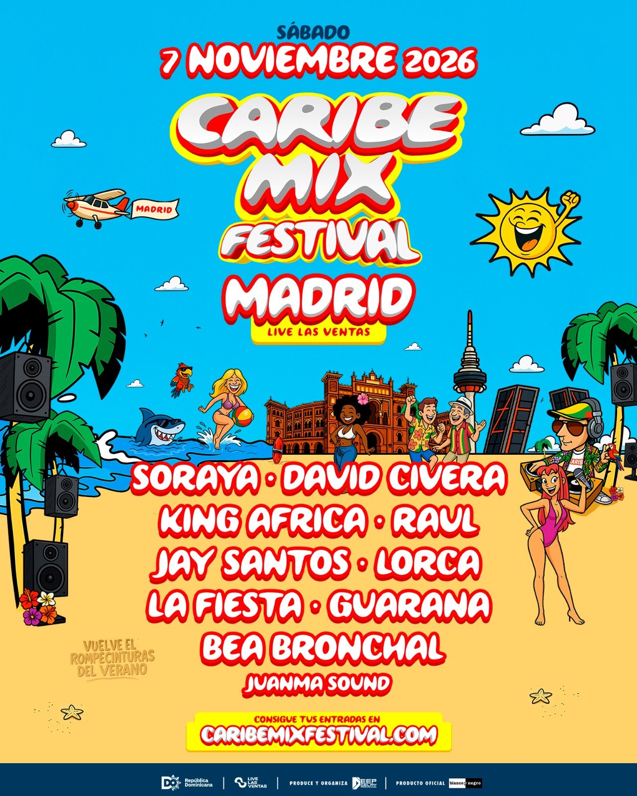 Cartel Caribe Mix Festival · Madrid
