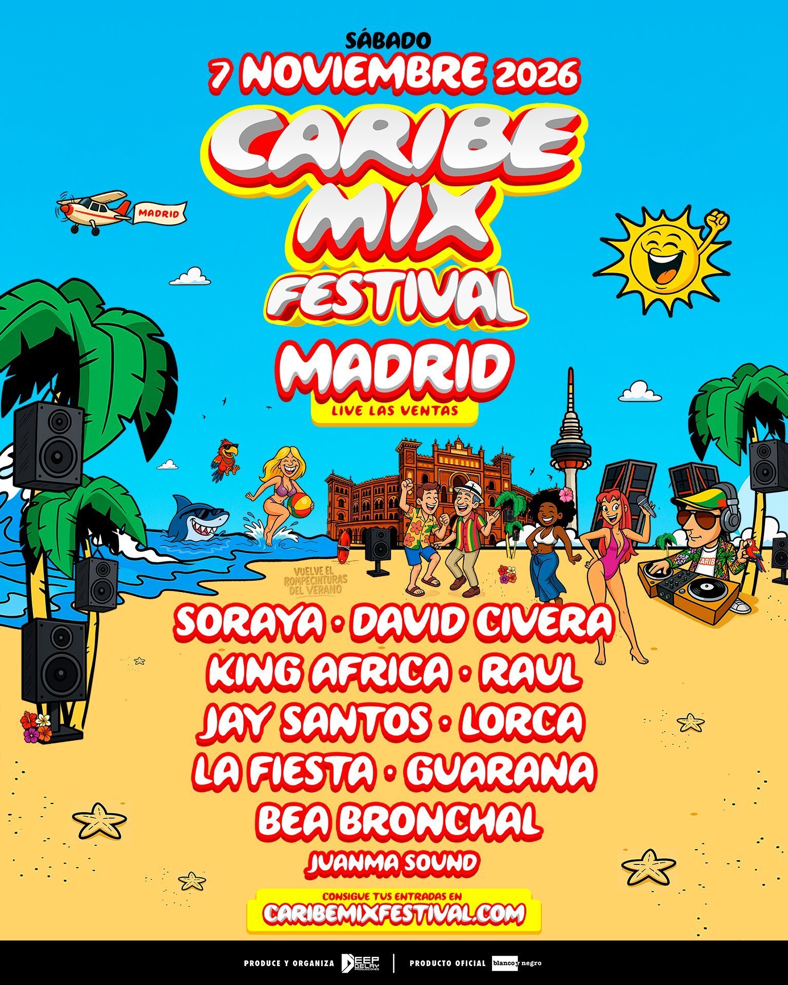 Cartel Caribe Mix Festival · Madrid