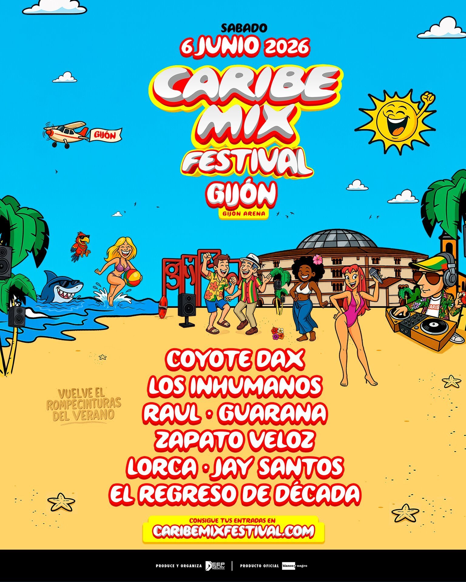 Cartel Caribe Mix Festival · Gijón